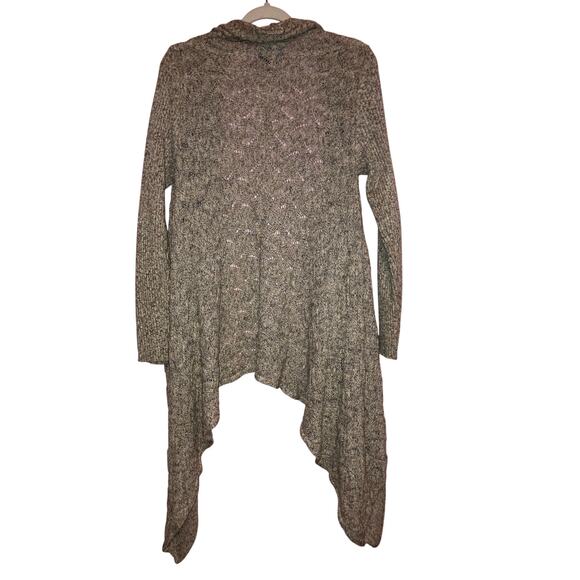 Cynthia Rowley Light Brown Waterfall Style Cardigan Size Large - Picture 4 of 4